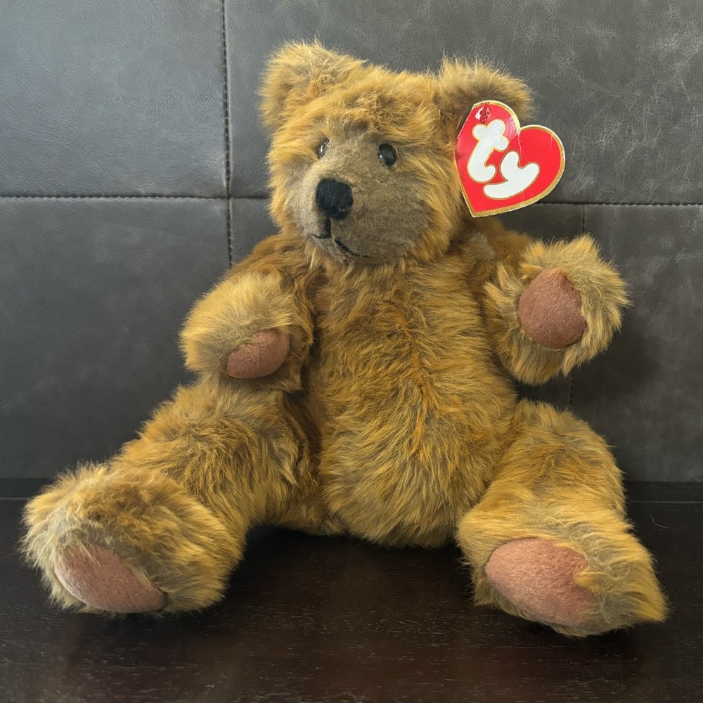 1994 Ty Brown Stuffed Animal Plush Teddy Bear SAM